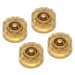 Boutons de vitesse crant�s dor�s pour guitare electrique sg (lot de 4) molet�s pour 24 pots a tige fine ...