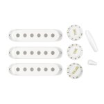 Boutons de volume et de tonalité durables pour micro de guitare (blanc) Boutons de volume et de tonalité durables pour micro de guitare (blanc)