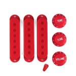 Boutons de volume et de tonalité pour micros de guitare (rouge) Boutons de volume et de tonalité pour micros de guitare (rouge)
