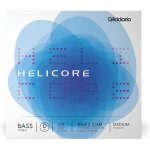 Bowed corde seule (r) pour contrebasse hybride helicore, manche 3 / 4, tension medium