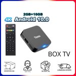 Box tv smart android wifi media quad core 2gb ram 16gb stockage 4k boitier ultra slim pro