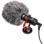 Boya by - mm1 camera microphone, universal compact video microphone with damper condenser for dslr, camcorder, ...