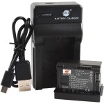 Bp - 808 batterie li - ion et chargeur micro usb compatible avec canon bp - 807, bp - 809 et canon fs200, ...