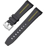 Bracelet pour swatch x blancpain, courbe sans soudure silicone bracelet pour swatch moonswatch speedmaster ... Bracelet pour swatch x blancpain, courbe sans soudure silicone bracelet pour swatch moonswatch speedmaster ...