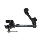 Bras magique d'extension de 11 pouces + pince super crabe pince articule support de montage d'agrafe ...