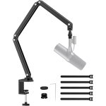 Bras de microphone en aluminium compatible avec rode, support de microphone rglable pour shure, microphone ...