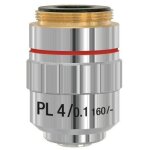Bresser - objectif din plan achromatique pl 4x pour microscope Bresser - objectif din plan achromatique pl 4x pour microscope