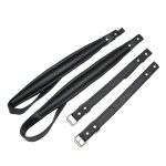 Bretelles d'accordon ensemble de bretelles d'accordon en pu en cuir synthtique souple rglable noir ...