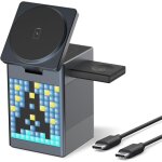 Brightlink chargeur induction 3 en 1 compatible iphone, apple watch et airpods - station de charge magsafe ...