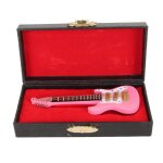 Broche de guitare a la mode el�gante artisanale miniature guitare epinglette broche d'instrument de musique ...