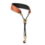 Brun - sangle de cou pour saxophone en cuir, accessoire universel souple pour soprano tenor alto baryton, ...