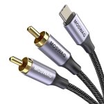 Cble 2 rca usb c audio stro adaptateur type c mle vers 2 rca mle y auxiliaire audio cble numrique ...