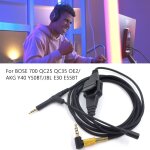 Cble aux de 2m, 3. 5mm  2. 5mm, pour casque audio et couteurs de jeu, pour bose 700 qc25 qc35 oe2