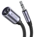 Câble 3, 5 mm vers xlr, 3, 5 mm mâle à xlr mâle, asymétrique trs à xlr microphone plaqué or câble compatible ... Câble 3, 5 mm vers xlr, 3, 5 mm mâle à xlr mâle, asymétrique trs à xlr microphone plaqué or câble compatible ...