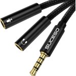 Cable adaptateur audio jack 3, 5mm male a double 3. 5mm femelle cable casque répartiteur audio et micro ... Cable adaptateur audio jack 3, 5mm male a double 3. 5mm femelle cable casque répartiteur audio et micro ...