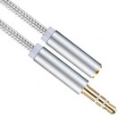 Câble adaptateur audio tressé 3. 5mm mâle à femelle, rallonge pour pc, ordinateur, téléphone, casque Câble adaptateur audio tressé 3. 5mm mâle à femelle, rallonge pour pc, ordinateur, téléphone, casque