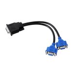 Cble adaptateur sparateur dms - 59 broches mle vers 2 vga 15 broches femelle, fil de plomb pour moniteur ...