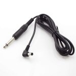 C�ble d'alimentation electrique souple de 2m, 6. 5mm a cc, audio, 6. 5mm, pour machine a tatouer, microphone, ...