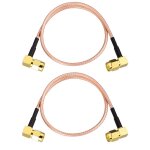 Cble antenne sma 30cm rallonge antenne sma mle vers mle angle droit cble rg316 pour mesure swr, analyseur ...