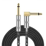 C�ble audio plaqu� or pour microphone, c�ble de microphone st�r�o 6, 35 mm, c�ble d'extension de mixage ...