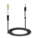 Cble audio compatible avec sennheiser hd598 hd558 hd518, hd620s, hd599se, hd599 casque ecouteurs 3, ...