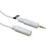 Cble auxiliaire audio stro 3, 5 mm mle vers femelle pour voiture, casque, couteurs, lecteur mp3, ...