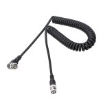 Cble bnc 3g / hd sdi cble enroul bnc adaptateur de connecteur d'extension bnc  angle droit, adapt ...