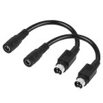 Cble court d'alimentation cc 15 cm 4 broches din vers 5, 5 x 2, 1 mm pour adaptateur de chargeurs de ...