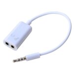 Cble double jack 3, 5 mm - splitter audio compatible pour iphone smartphone ipad ordinateur pc casque ...