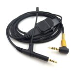 C�ble d'�couteurs aux, c�ble audio de jeu, 3. 5mm m�le � 2. 5mm m�le, avec microphone d�tachable