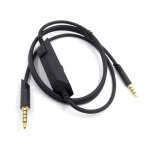 Câble d'écouteurs audio noir pour logitech astro a10 a40 g233 g433, casque de jeu Câble d'écouteurs audio noir pour logitech astro a10 a40 g233 g433, casque de jeu