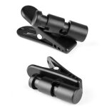 C�ble d'�couteurs rotatif abs, 360 degr�s, clip de collier de fil tout noir pour casque filaire, 1 pi�ce ...