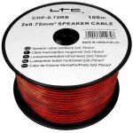 Câble pour enceinte / hp 2x0. 75 mm 100 m ltc 75rn Câble pour enceinte / hp 2x0. 75 mm 100 m ltc 75rn