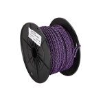 Cable pour enceinte torsade 2x0. 75mm2 violet noir 100m generique