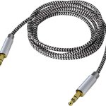 Cble d'extension de cble audio stro 3, 5 mm mle a mle en nylon goodnice