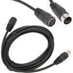 Câble d'extension de clavier midi din 5 broches, câble adaptateur mâle à femelle, plug and play, pour ... Câble d'extension de clavier midi din 5 broches, câble adaptateur mâle à femelle, plug and play, pour ...