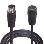 Cble d'extension din 4 broches, fiche din mle vers femelle 4 broches pour enregistrement microphone, ...