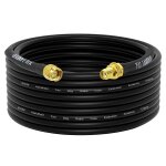 C�ble d'extension sma rg58 15m / 49. 21ft sma m�le � femelle faible perte coaxial 50ohm pour routeur ...