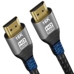 C�ble hdmi 2. 2 2m, 96gbps ultra - high - speed, 16k@60hz, 12k, 8k@240hz, 4k@480hz, pour c�ble hdmi 2. ...