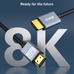Câble hdmi 4k@240hz, 4k@144hz, 8k@60hz, hdmi 2. 1, 48 gbps, hdr10 + arc earc hdcp2. 3 + dolby atmos, ... Câble hdmi 4k@240hz, 4k@144hz, 8k@60hz, hdmi 2. 1, 48 gbps, hdr10 + arc earc hdcp2. 3 + dolby atmos, ...