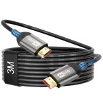 Câble hdmi 4k 3meter, câble hdmi 2. 0 60hz avec arc uhd hdr 3d high speed 18gbps ethernet, pour barre ... Câble hdmi 4k 3meter, câble hdmi 2. 0 60hz avec arc uhd hdr 3d high speed 18gbps ethernet, pour barre ...