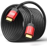 C�ble hdmi 5 m, 8 k hdmi 2. 1 ethernet haut d�bit 48 gbps 8 k @ 60 hz, 4 k @ 120 hz, uhd hdr 10 + , earc, ...