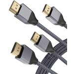 Câble hdmi 8k 60hz 3m 2pack, cordon hdmi 2. 1 ultra haute vitesse 48gbps 7680p avec dolby vision pour ... Câble hdmi 8k 60hz 3m 2pack, cordon hdmi 2. 1 ultra haute vitesse 48gbps 7680p avec dolby vision pour ...