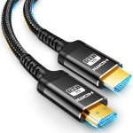 C�ble hdmi a fibre optique 8k 2. 1 - 50m unidirectionnel ultra 48gbps haute vitesse, 3d, 8k60, 4k120, ...