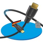 Cble premium high speed micro hdmi vers hdmi 4k, fiche micro hdmi d vers fiche hdmi a, contacts plaqus ...