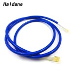 Cble d'interconnexion usb 2. 0 type a vers b mle, tresse plaque argent nocc, carte son dac vers usb, ...