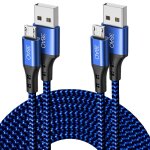 Câble micro usb 3 m 3 m - en nylon tressé - câble de charge usb android compatible avec samsung galaxy ... Câble micro usb 3 m 3 m - en nylon tressé - câble de charge usb android compatible avec samsung galaxy ...