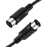 Câble midi 5broches din mâle à mâle pour contrôleur midi, câble midi compatible avec le clavier synthétiseur ... Câble midi 5broches din mâle à mâle pour contrôleur midi, câble midi compatible avec le clavier synthétiseur ...