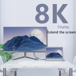 C�ble mini hdmi vers hdmi 8k, c�ble mini hdmi � 90 degr�s 2, 1 haute vitesse 48gbps, prise en charge ...