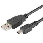 Cble mini usb 2. 0  5 broches pour recharge rapide de donnes, cordon de chargeur pour lecteur mp3 ...